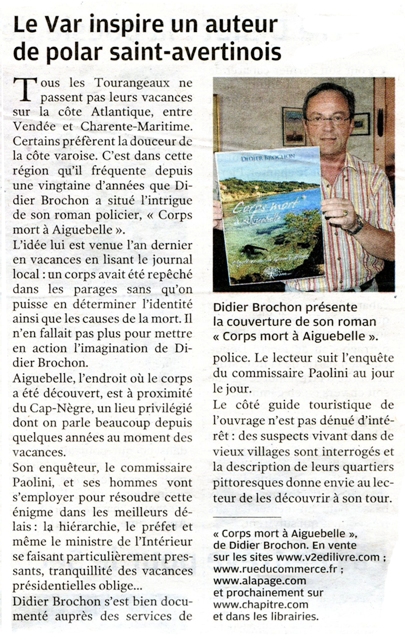 scan de l`article de La Nouvelle République du Centre du 13 juillet 2011